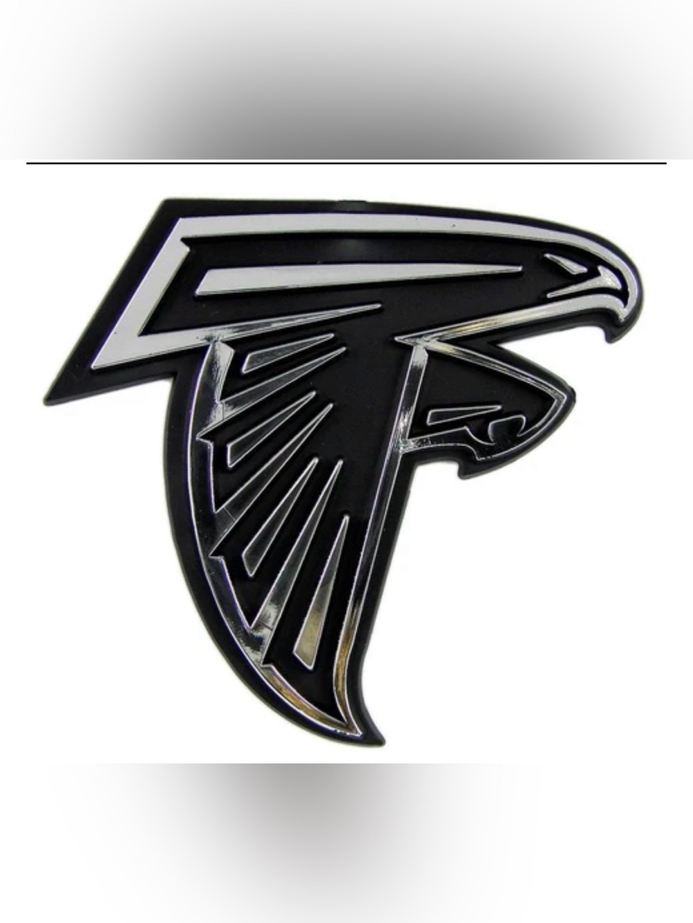 NFL ATLANTA FALCONS AUTO EMBLEM - SILVER